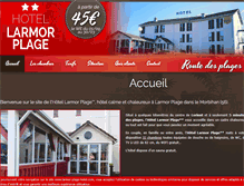 Tablet Screenshot of larmor-plage-hotel.com